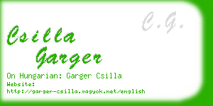 csilla garger business card
